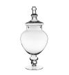 Candy Buffet Jar Set of 3 Glass Apothecary - H: 9.5", 14.75"