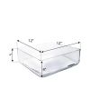 4" Square Glass Wedding Vase with 10"x10" Opening