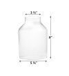 6 pcs Glass Chimney Shade Hurricane Candle Holder 8" x 5.75"