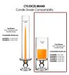 Glass Candle Holder 3.75", 4.5", 5.5" with Over Fitment Glass Tubes (Multiple Sizes) Free Shipping