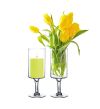 Glass Pedestal Candle Holder. H-16", Opening-6", Pack of 2