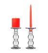 glass candle holder open ended bottomless chimney tubes