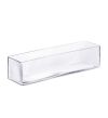 4" Long Rectangular Glass Vase Planter