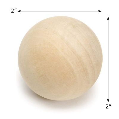 2" Decorative Wood Ball for Craft