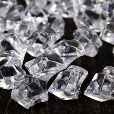 Violet Acrylic Vase Filler Ice Rocks
