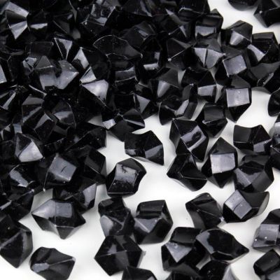 Black Acrylic Vase Filler Ice Rocks