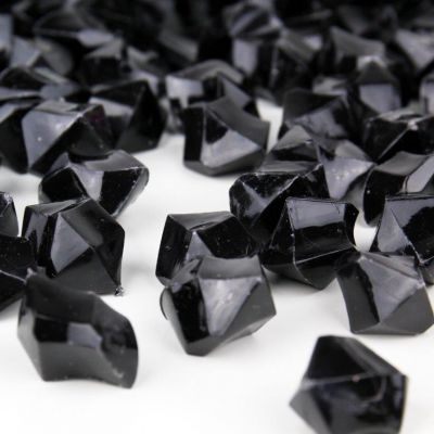 Black Acrylic Vase Filler Ice Rocks