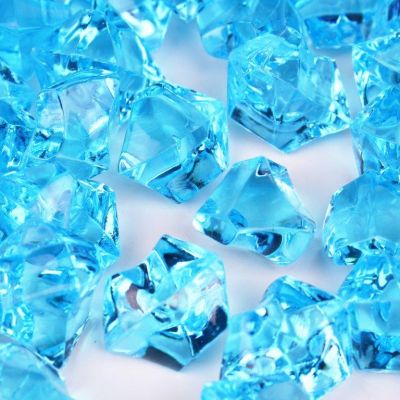 Blue Acrylic Crushed Ice Bowl Vase Fillers