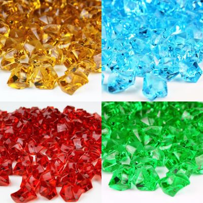 Crushed Acrylic Ice Plastic Rocks 0.8" - 1" Vase Fillers, 4 lbs & 8 lbs