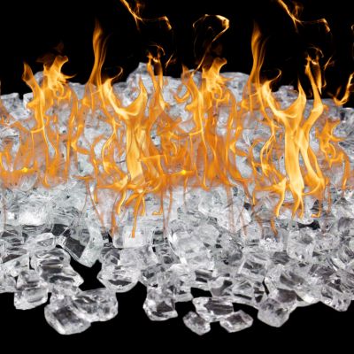 Clear Glass Flat Gemstone Bowl and Vase Fillers