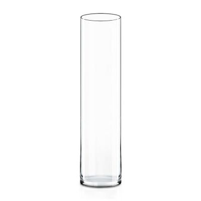 16" Decorative Glass Cylinder Vase