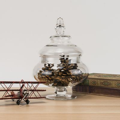 10" Glass Apothecary Jar Wedding Candy Buffet Glass Container