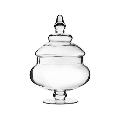10" Glass Apothecary Jar Wedding Candy Buffet Glass Container