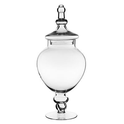 Candy Buffet Jar Set of 3 Glass Apothecary - H: 9.5", 14.75"