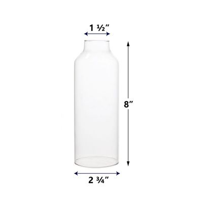 24 pcs Glass Chimney Shade Hurricane Candle Holder 8" x 2.75"
