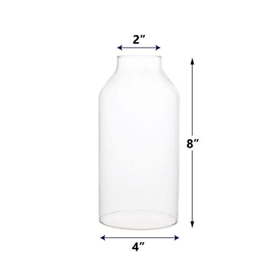 16 pcs Glass Chimney Shade Hurricane Candle Holder 8" x 4"