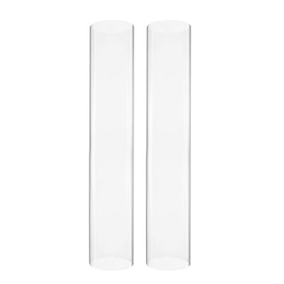 H-14", D-2.5" Glass Hurricane Candle Shade Chimney Tube
