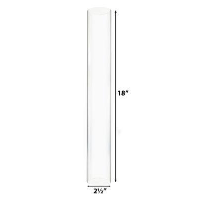 Open End Hurricane Candle Shade H-18" D-2.5"
