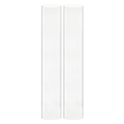 H-24", D-4" Open-Ended Glass Hurricane Candle Shade Chimney Tube