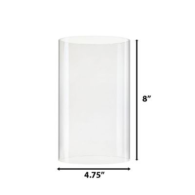 10" Hurricanes Candle Shade Chimney with 3" Open Ended Tube