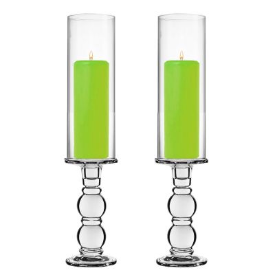 glass candle holder open ended bottomless chimney tubes