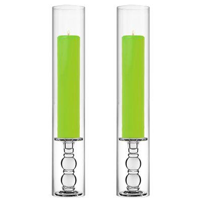 glass candle holder open ended bottomless chimney tubes