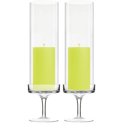 glass candle holder chimney tubes
