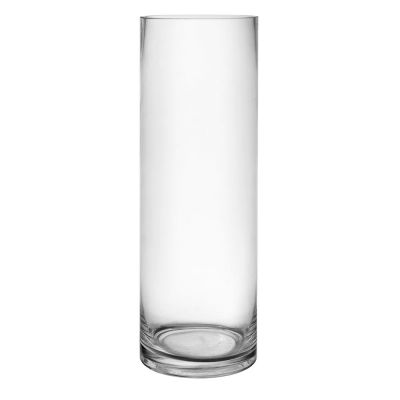 12" Decorative Glass Cylinder Vase