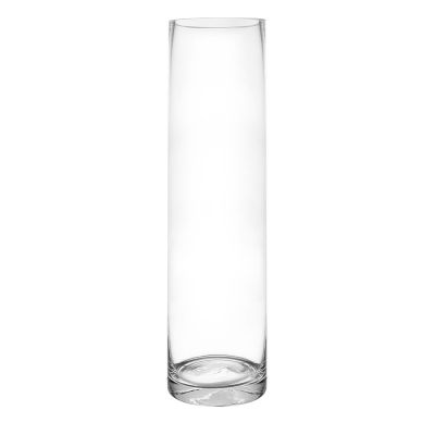 16" Decorative Glass Cylinder Vase
