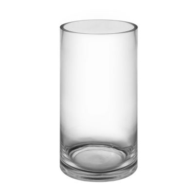 10" Decorative Glass Cylinder Candle Holder Vases