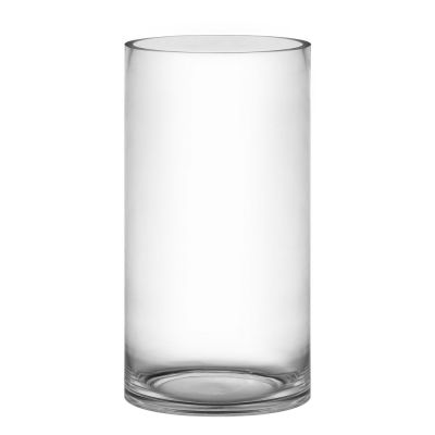 12" Decorative Glass Cylinder Vase