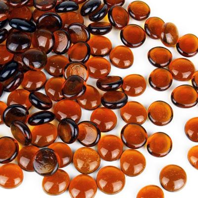Amber Flat Gemstone Bowl and Vase Fillers