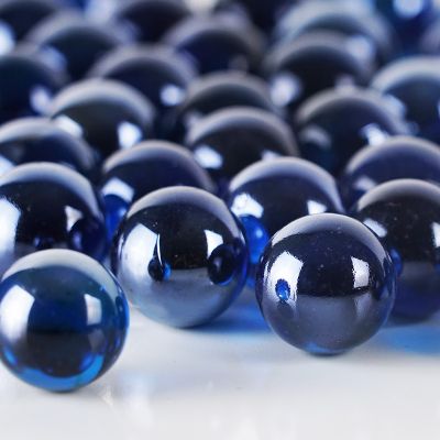 Large 1" Navy Blue Glass Marble Gemstone Vase Fillers