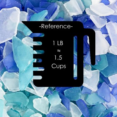flat sea glass vase fillers