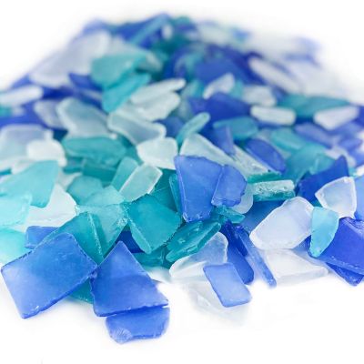 flat sea glass vase fillers