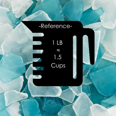 flat sea glass vase fillers