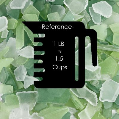 flat sea glass vase fillers