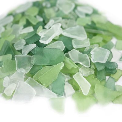 flat sea glass vase fillers