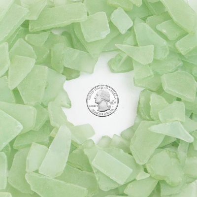 2 lbs Frosted Flat Sea Glass Vase Fillers, 9 Colors Available