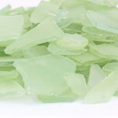 2 lbs Frosted Flat Sea Glass Vase Fillers, 9 Colors Available