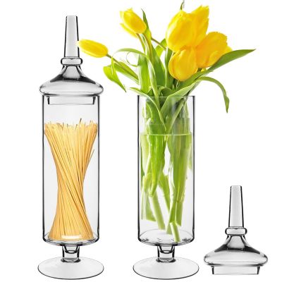 22 Inch Tall Clear Apothecary Jar Candy Buffet Container