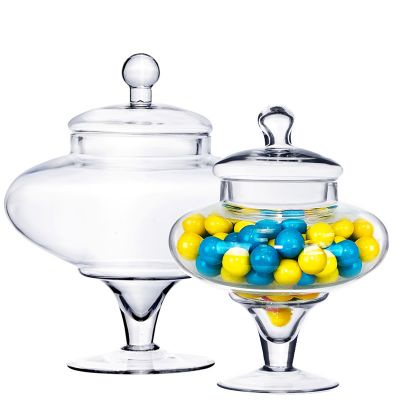 Glass Apothecary Jar Candy Buffet Container, Multiple Sizes