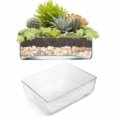 4" Rectangular Glass Vase