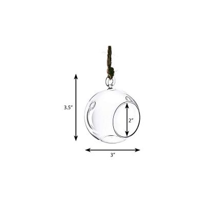 3.5" Glass Plant Terriarium Tealight Candle Holder