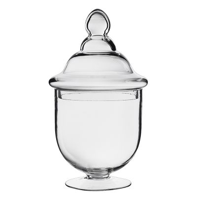 14.25 Inch Tall Clear Apothecary Jar Candy Buffet Container