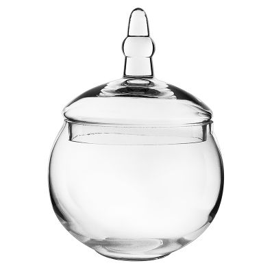 Glass Apothecary Jar Candy Buffet Container (H:12.5" W:8")