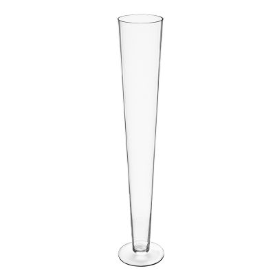28" Clear Glass Trumpet Wedding Centerpiece Vase