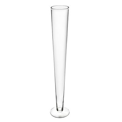 32" Clear Glass Trumpet Wedding Centerpiece Vase