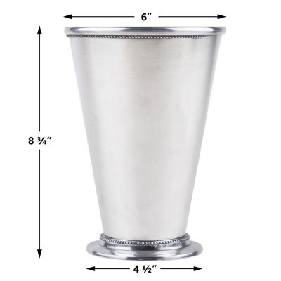 8.75" Aluminum Silver Mint Julep Cup