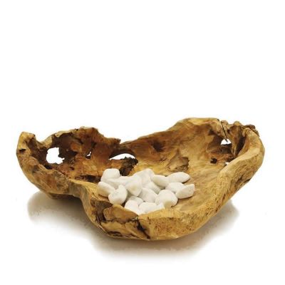 Driftwood Wide Bowl Pot. D-18"